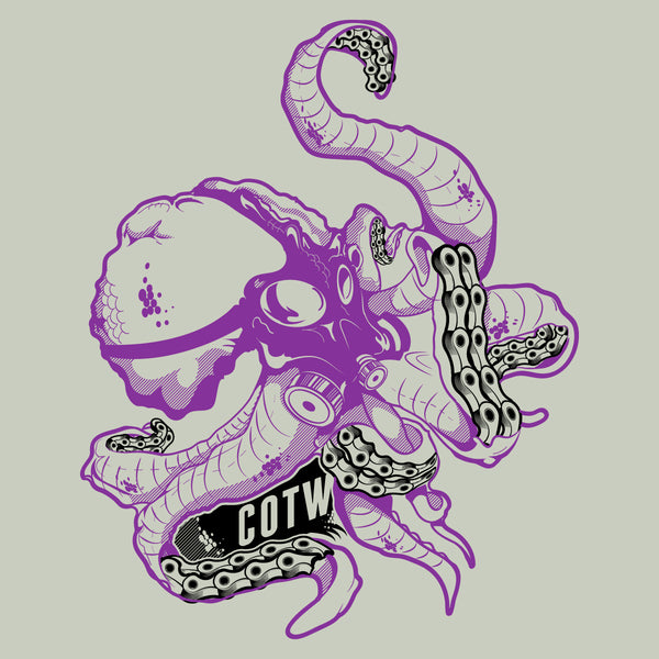 COTW Gray T-Shirt - Octopus Chain (Unisex)